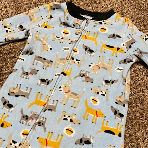 Carters Puppy Dog Feet Pajamas blue size 24 months - Picture 1 of 5